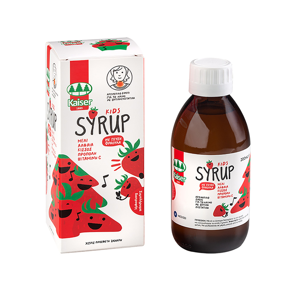 KAISER - KIDS Syrup με γεύση φράουλα - 200ml